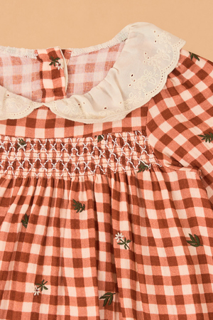 Clementine Gingham Embroidered Toddler Dress - Altar'd State