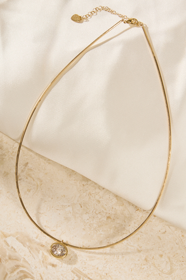 Oval Charm Necklace Detail 5 - Altar'd State