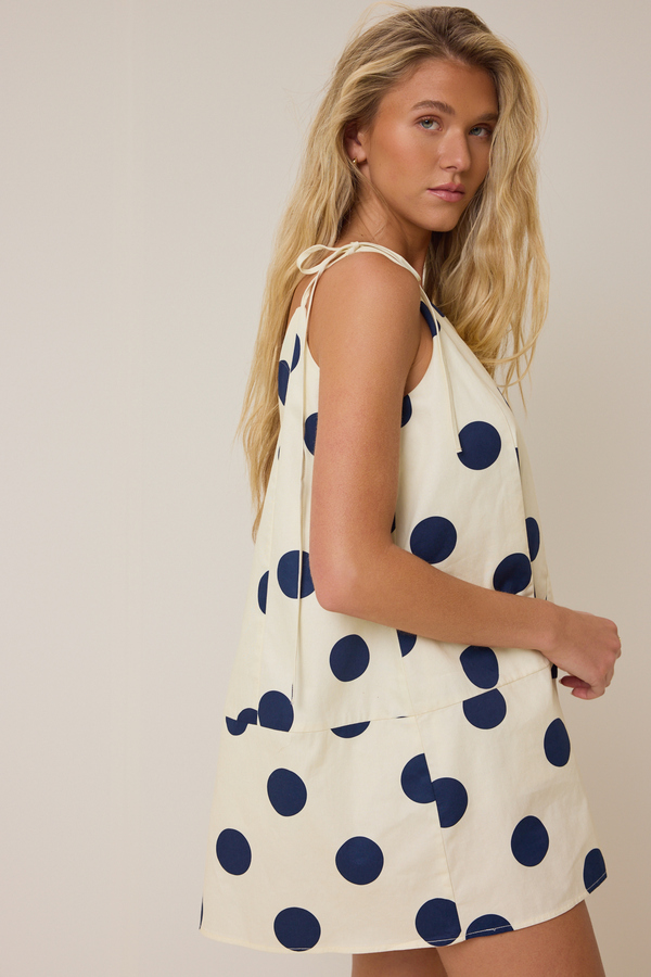 Bayley Polka Dot Mini Dress Detail 3 - Altar'd State