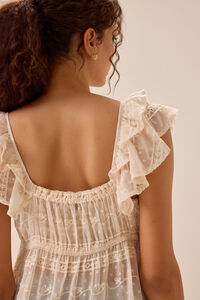 Cleo Tie Front Long Kimono Detail 5 - Altar'd State