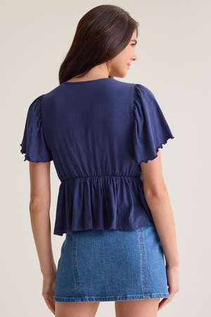 Nia Crochet Babydoll Tee - Altar'd State