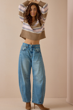 Adley Striped Sweater - Altar'd State - 