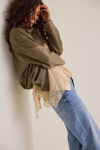 Peyton Suede Bubble Jacket Detail 7 - Altar'd State