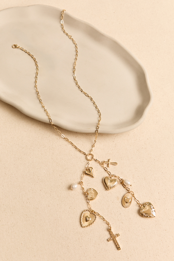 Maisy Y Neck Charm Necklace - Altar'd State