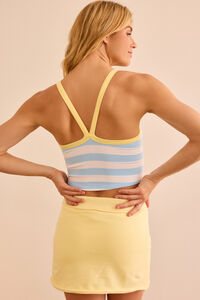 Daybreak Striped Contrast Tank in Blue Yellow | AS Revival