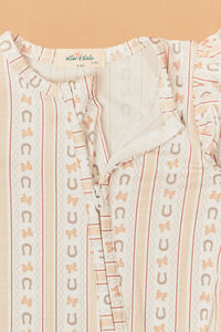 Horseshoe Bow Stripe Footie Detail 3 - Altar'd State