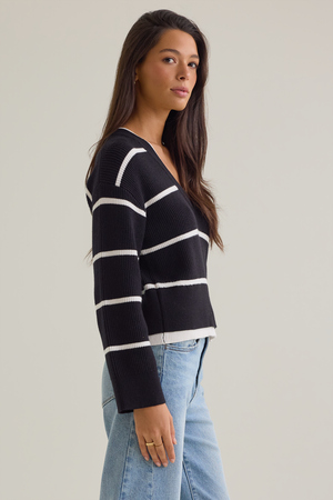 Shae Striped Sweater - Altar'd State