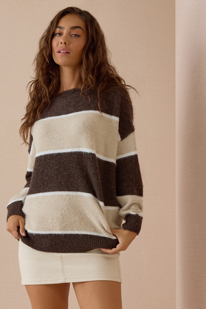 Lauren Striped Sweater - Altar'd State - 