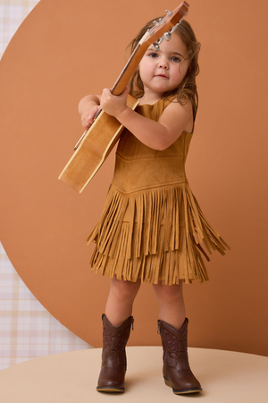 Willa Western Dress with Sweater Set - Altar'd State - 