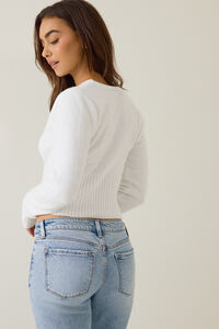 Ciela Wrap Button Side Sweater Detail 5 - Altar'd State