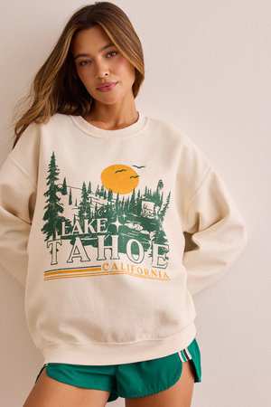 Lake Tahoe Oversized Sweatshirt - Altar'd State - 