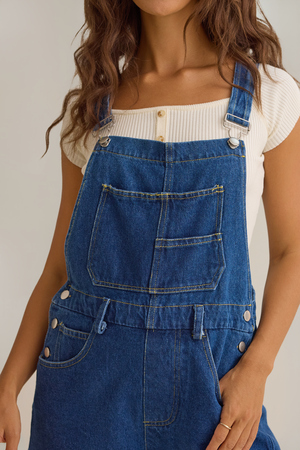 Alfie Denim Shortalls - Altar'd State - 