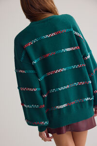Marleigh Whipstitch Sweater Detail 6 - Altar'd State