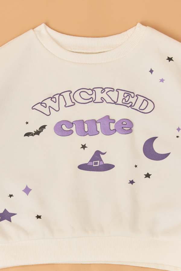 Wicked Cute Graphic Baby Sweatshirt Detail 2 - Altar'd State