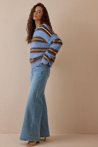 Cathy Striped Sweater Detail 3 - Altar'd State