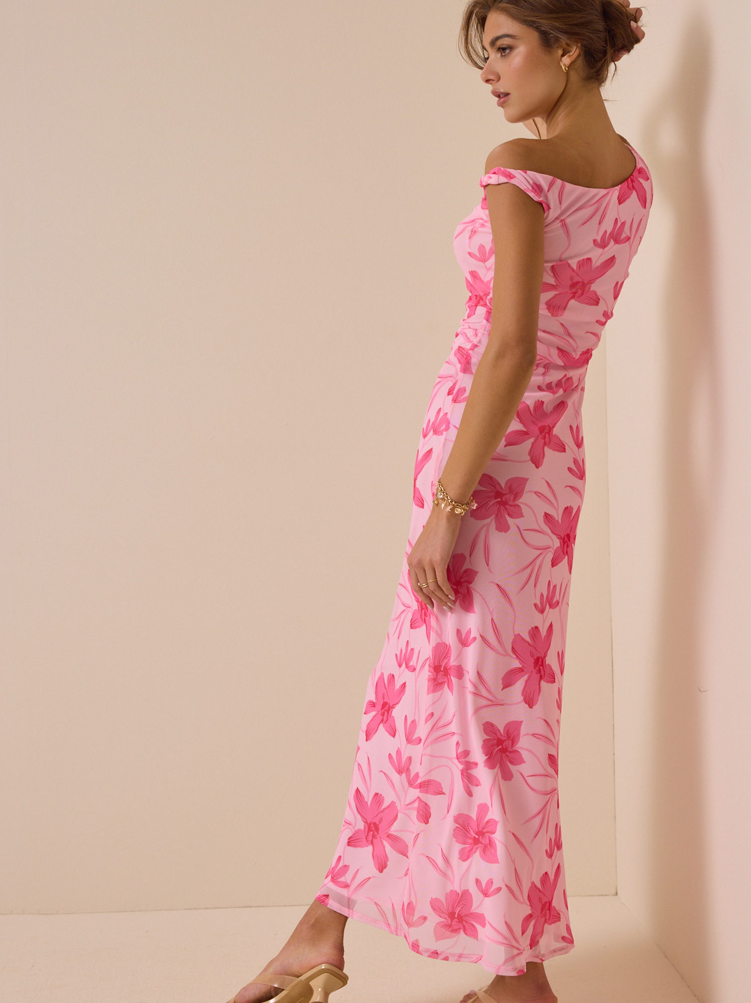 Charly Floral Maxi Dress in Pink | Altar'd State