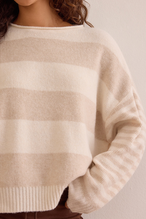 End Zone Striped Sweater - Altar'd State - 