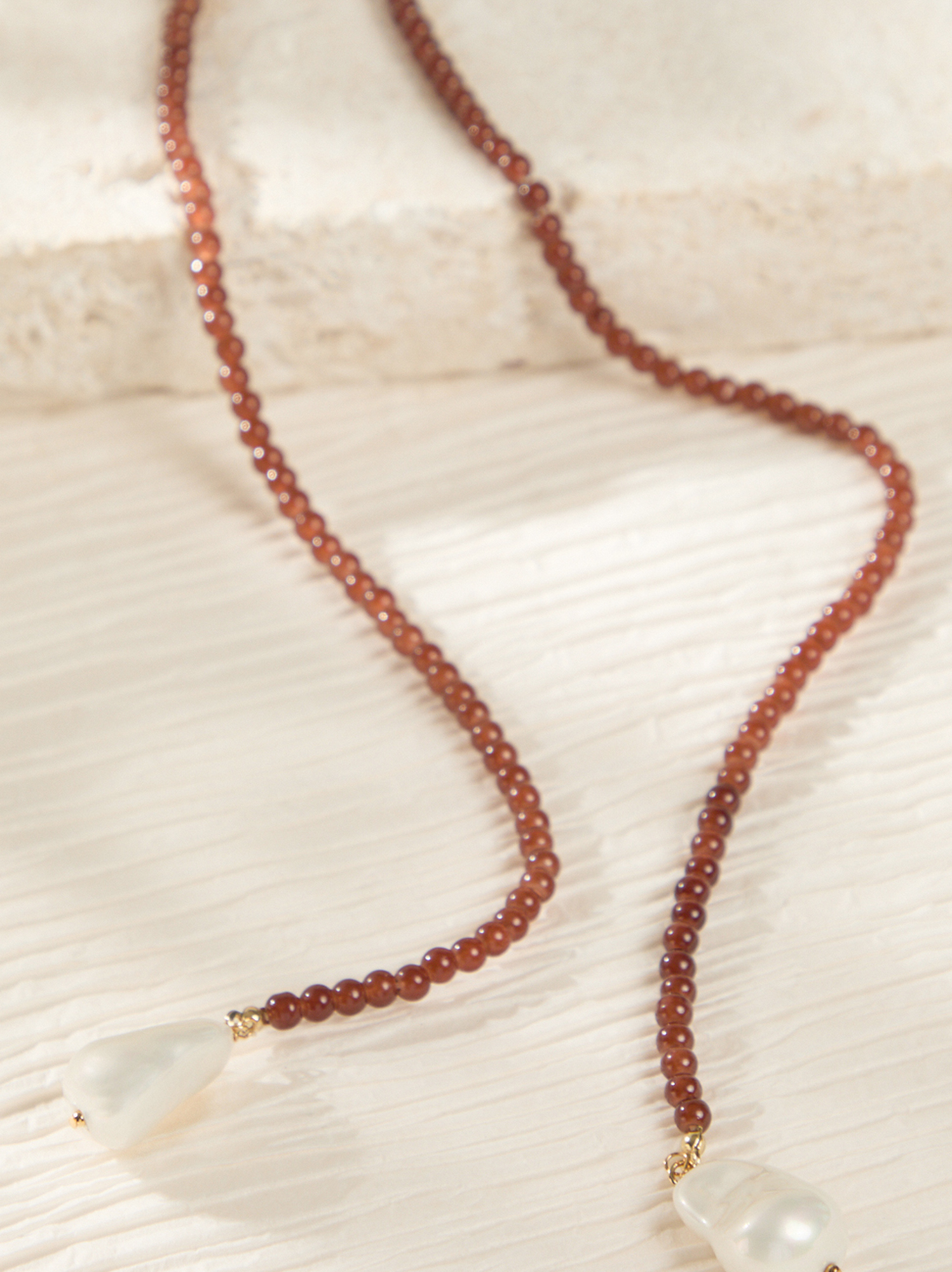 Brown Beaded Wrap Necklace in Chocolate | Altar'd State