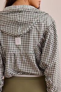 Gingham Lightweight Jacket Detail 5 - Altar'd State