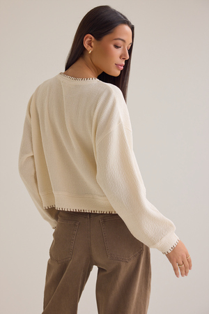 Reanna Ribbed Knit Top - Altar'd State - 