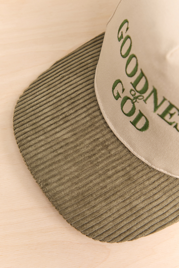 Goodness of God Corduroy Hat Detail 3 - Altar'd State