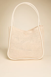 Jules Raffia Lined Tote Bag Detail 2 - Altar'd State