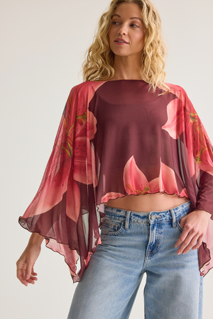 Brielle Floral Poncho - Altar'd State - 