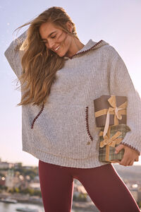 Weekend Wander Knit Hoodie Detail 2 - Altar'd State