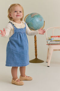 Lorelai Embroidered Denim Dress Detail 6 - Altar'd State