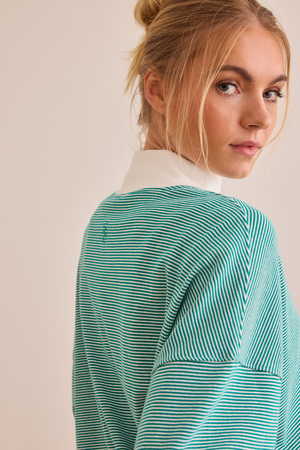 Step Out Striped Mock Neck - Altar'd State - 