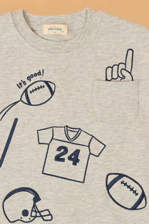 "It's Good!" Field Goal Sweatshirt Detail 6 - Altar'd State
