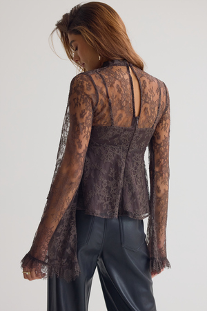 Maile Lace Flare Top - Altar'd State - 
