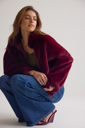 Jo Faux Fur Jacket - Altar'd State - 