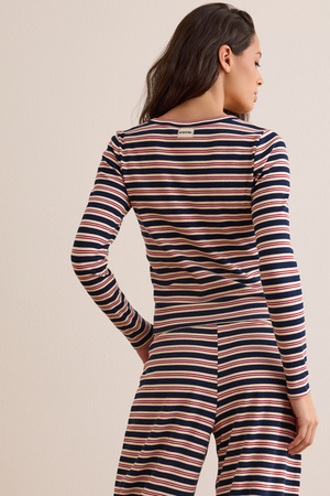Classic Coast Stripe Long Sleeve Tee - Altar'd State - 