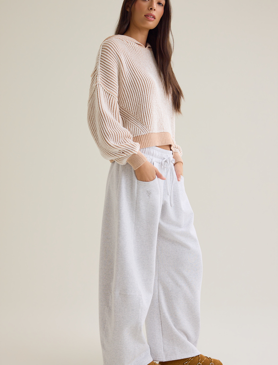 Cozy Ribbed Haven Hoodie Detail 3 - Altar'd State