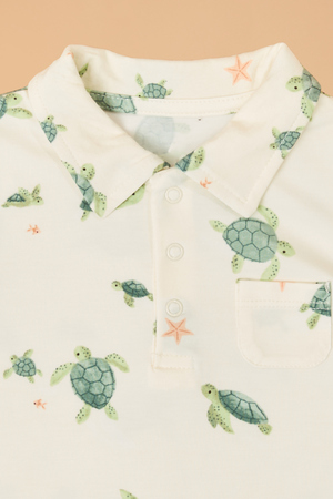 Sea Turtles Polo and Short Set - Altar'd State - 