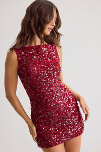 Evie Sequin Mini Dress Detail 2 - Altar'd State
