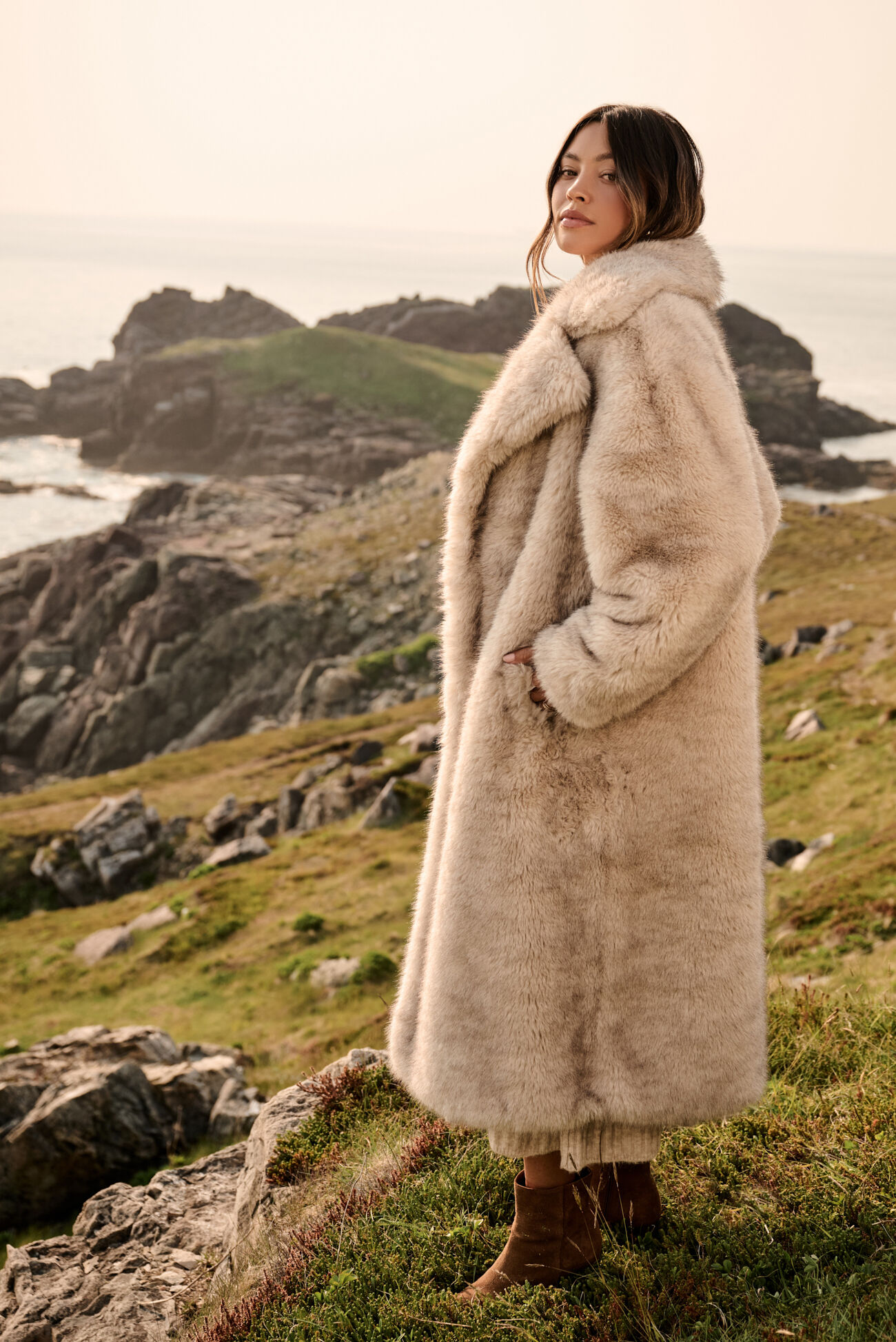 August Faux Fur Coat