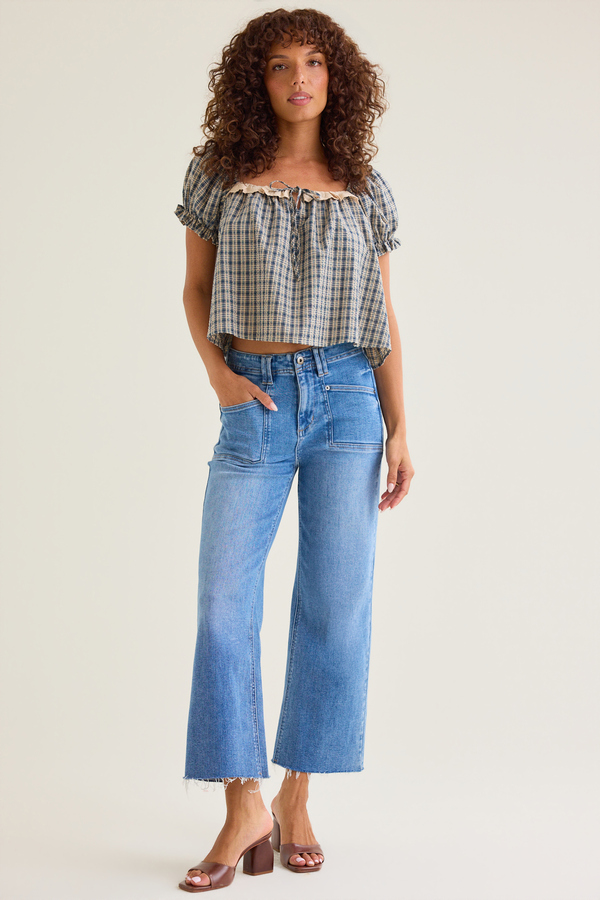 Kendra Mid-Rise Cropped Jeans - Altar'd State