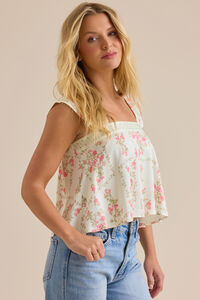 Helena Floral Tank Top Detail 3 - Altar'd State