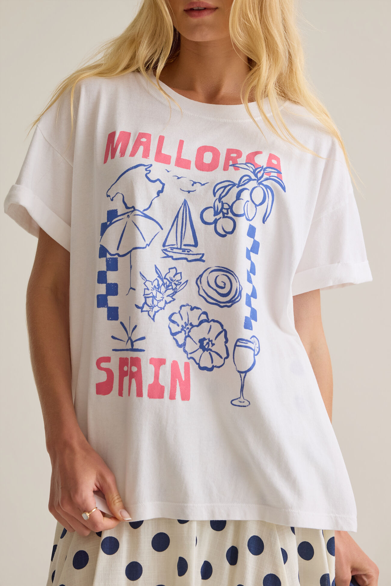 Mallorca Spain Oversized Tee