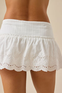 Miranda Eyelet Mini Skort Detail 5 - Altar'd State