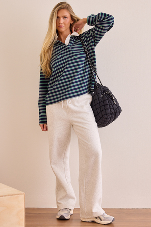 Captains Stripe Boxy Polo - Altar'd State - 