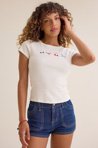 Americana Bikini Baby Tee Detail 2 - Altar'd State