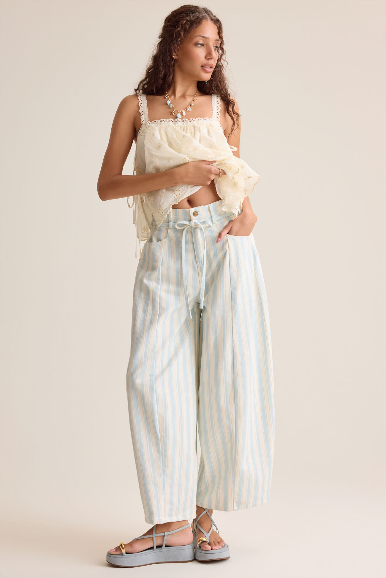 Alondra Stripe Tie Pants