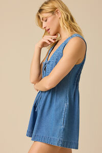 Evie Denim Romper Detail 2 - Altar'd State