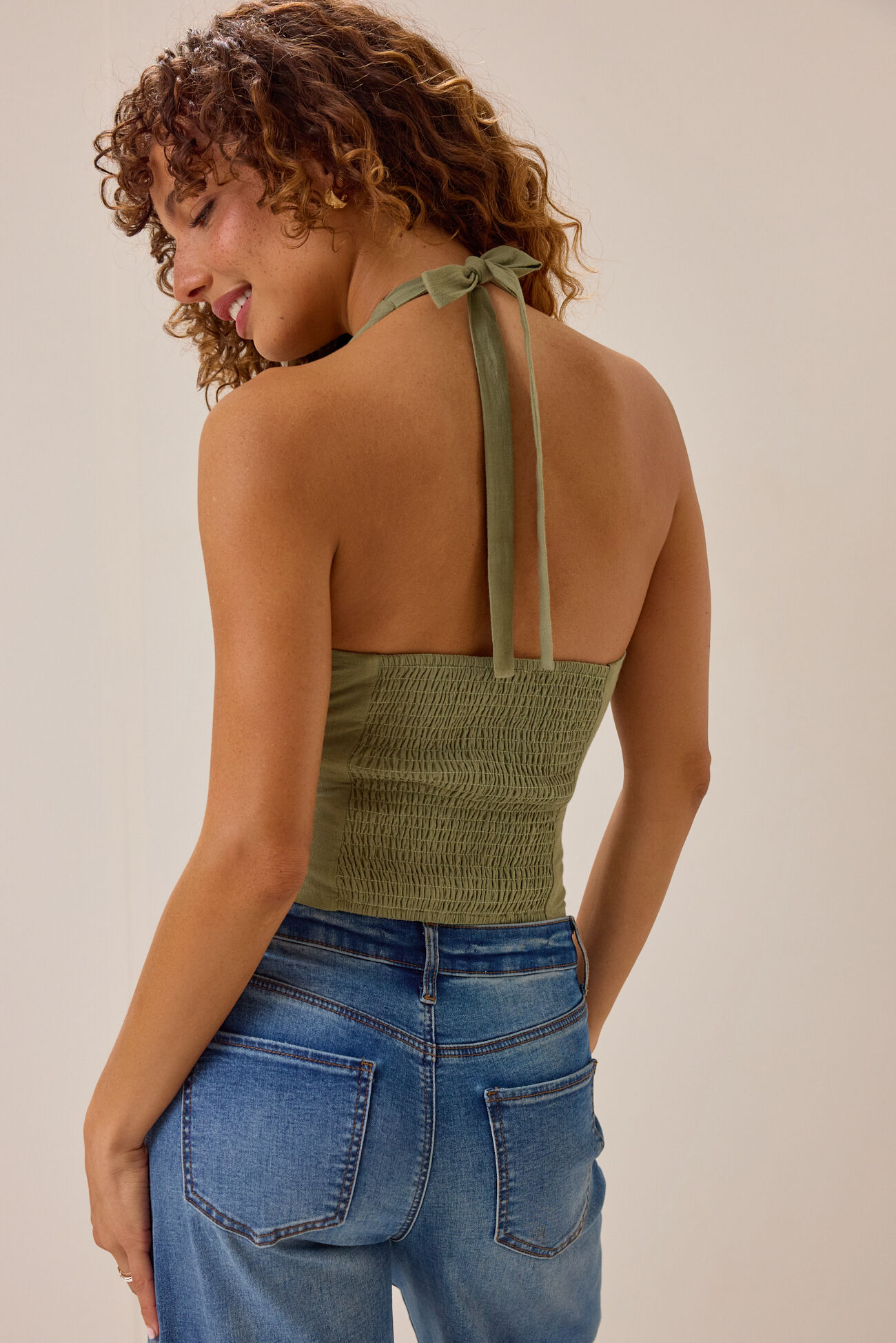 Rove Beaded Halter Tank