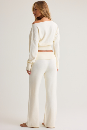 Stella Fold Over Sweater Pant - Altar'd State