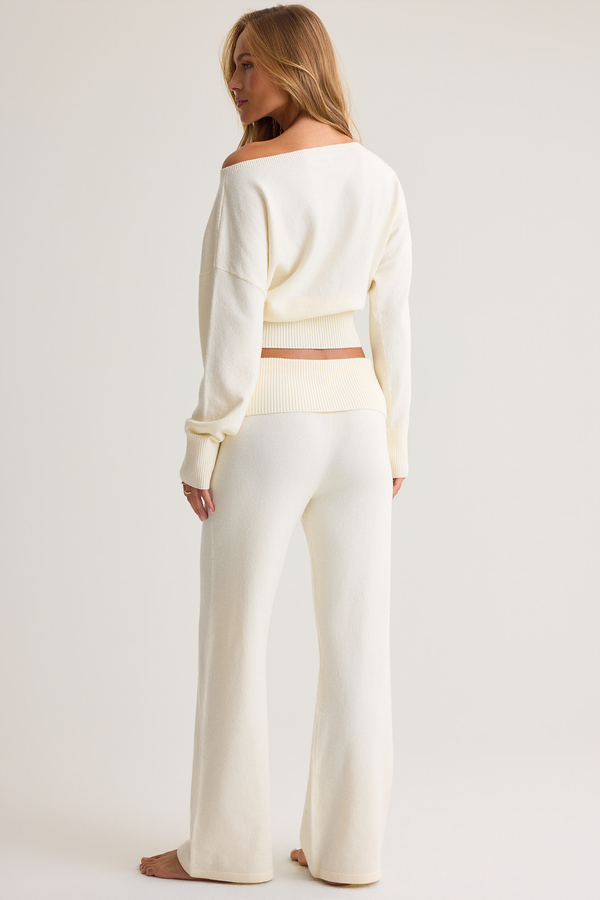 Stella Fold Over Sweater Pant Detail 3 - Altar'd State