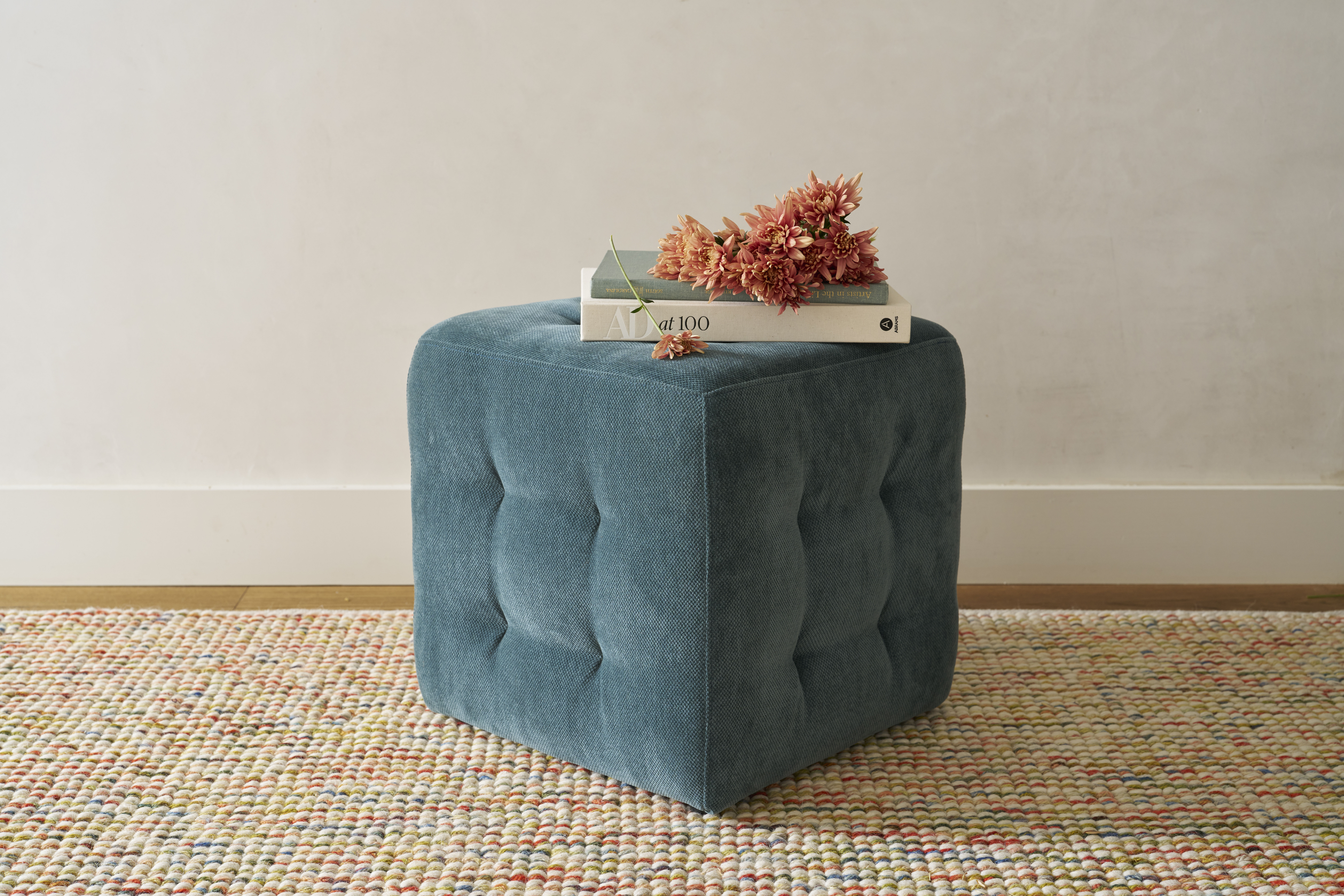 Skye Upholstered Ottoman Detail 2 - Altar'd State